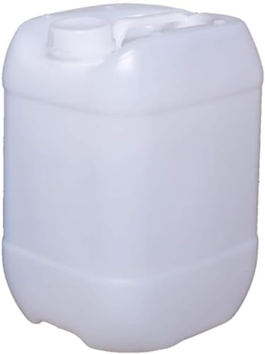 JIESOO Tragbare Wasserbehälter,Camping-Wassertank,Kunststoffeimer for Die Notfall-Wasserspeicherung, Outdoor-Camping-Wasserspeicher, Krugwasser (Color : White, Size : 20L/5gal) von JIESOO