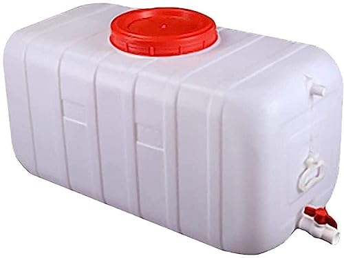 JIESOO Wassertank Wasserbehälter Wasservorratsbehälter mit Wasserhahn, Lebensmittelechter Kunststoff-Wassertank Außenbereich for Camping Im Freien, Notwassertank Haushalt(50L) von JIESOO