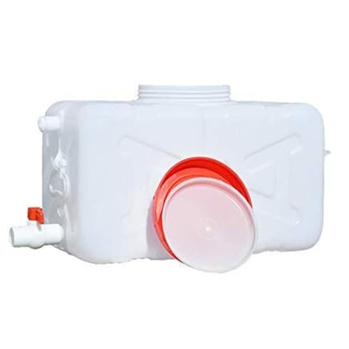 JIESOO Wassertank Wassertank für den Außenbereich, rechteckiger Wassertank, weißer Kunststoff, Wasserspeicherbehälter, lebensmittelechter Kunststoff, Wasserspeicher, für den Außenbereich, tragbarer von JIESOO