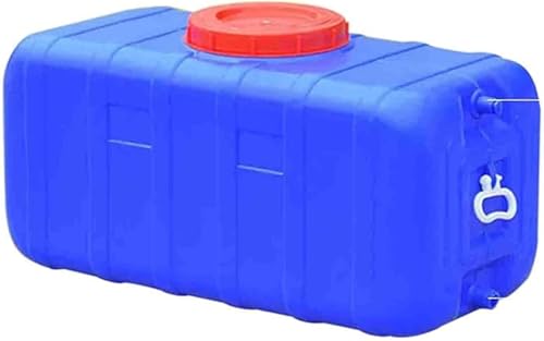 JIESOO Wasservorratsbehälter mit Wasserhahn Lebensmittelechter Kunststoff-Außenwassertank for Camping Im Freien, Haushalts-Notwassertank(Blue,25L) von JIESOO