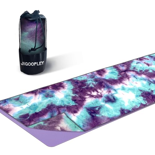 JIGOOPLEY Yoga Handtuch rutschfest, Yogamatte rutschfest Yogatuch Yogadecke für Yoga Matte, Sportmatte Yoga Towel, Yoga Decke Fitness Handtuch Dünn von JIGOOPLEY