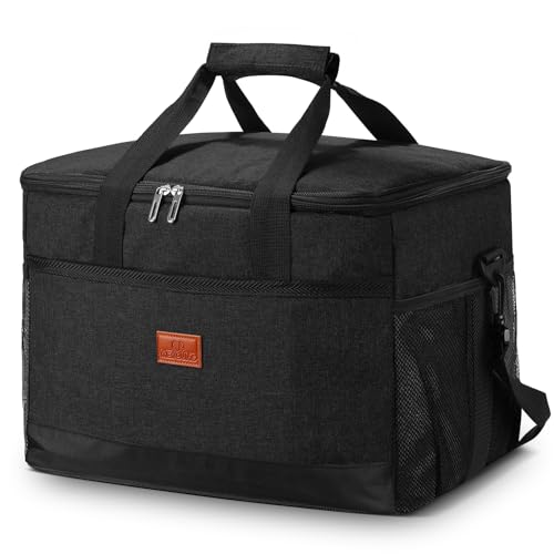 30L Lsolierte Picknick-Kühltasche Kühlbox Faltbar Cooler Bag Isoliertasche Lunchtasche wasserdichte Kühlbox Auslaufsichere Strandtasche Für Sport Picknick Fitness Outdoor Reisen Einkauf Camping von JIIKOOAI