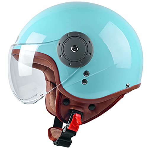 Motorradhelm Retro Jet Helm 3/4 Jethelm Erwachsene Vintage Halbhelm für Männer Frauen Scooter Cruiser Motobike Helm ECE Approved Moped Crash Helm C,L=54-61cm Motorradhelm Retro Jet Helm 3/4 Jethelm Erwachsene Vintage Halbhelm für Männer Frauen Scooter Cruiser Motobike Helm ECE Approved Moped Crash Helm C,L=54-61cm von JIN TONG
