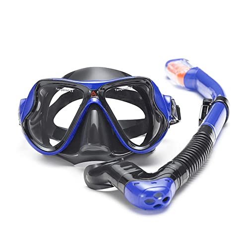 Taucherbrille Anti-Beschlag Gehärtetes Glas Flüssiges Silikon Rosa Tauchmaske Schnorchelset Erwachsene Volltrockener Schnorchel Erbao Gehärtetes Glas Anti-Fog Maske Anti-Leck Schnorchel Mundstück von JINBONI