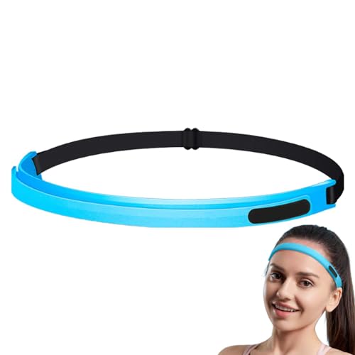 Elastische Sport-Stirnbänder, Silikon-Stirnbänder für Frauen - rutschfeste, dünne Haarbänder mit Silikongriff | Silikon-Griff-Übungshaar-Schweißbänder, elastisches Sport-Stirnband-Schweißband von JINGAN