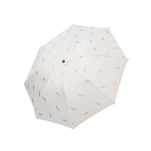 JINGBDO Reise Regenschirm Feder Regenschirm Regenschirm Prinzessin Weibliche Kleine Einfache Regenschirm Falten-1 von JINGBDO