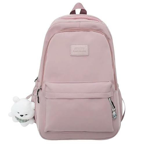 JINGBDO Rucksäcke Für Frauen Rucksackbuchbeilung Rucksack Frauen Umhängetasche Schwarz-Rosa von JINGBDO