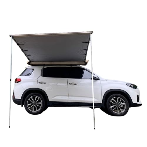 JINGSHIQIAOPL Auto Markise, SUV Markise Auto Camping, Einziehbare Dachträger, Sonnen und Regenschutz Camping Vorzelt(250 * 300cm/98.5 * 118inch) von JINGSHIQIAOPL