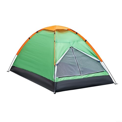 Einfach aufzubauendes 2-Personen-Campingzelt mit Aufbewahrungstasche, leicht und kompakt für Outdoor-Spaß (Hellgrün) von JINSBON