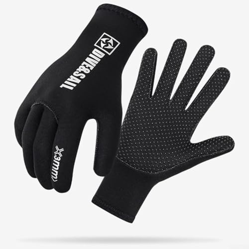 JINSBON Flexible und schützende Neopren-Handschuhe zum Surfen und Schnorcheln im Winter (Schwarz, S) von JINSBON
