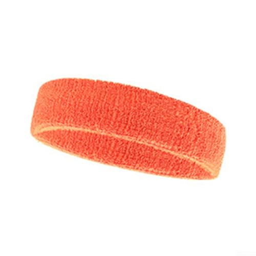 Schnell trocknendes Sport-Stirnband, weiches Handtuch, elastisch, breite Anwendung (Orange) von JINSBON