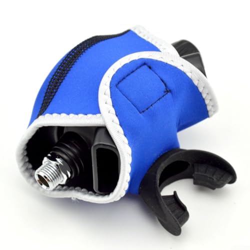 Schnorcheln Tauchregler Kopfbedeckung Neopren Staubschutz Passform (Blau) von JINSBON