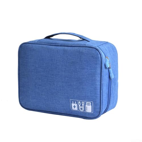 Tasche für Elektronik-Zubehör, staubdicht und kratzfest, einfach zu verpacken und zu tragen, Blau von JINSBON