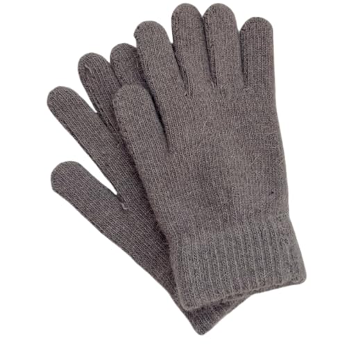 JINZIJINYU Damen Strickhandschuhe Mit Zopfstrickmuster Handschuhe Weibliche Winter Student Fünf Finger Paar Handschuhe Radfahren Ski Handschuhe Kaffee von JINZIJINYU