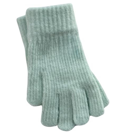 JINZIJINYU Warme Strickhandschuhe Für Damen Winterhandschuhe Verdickte Fingerlose Touchscreen Wollhandschuhe Grün JINZIJINYU Warme Strickhandschuhe Für Damen Winterhandschuhe Verdickte Fingerlose Touchscreen Wollhandschuhe Grün von JINZIJINYU