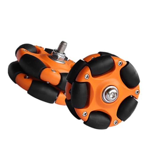 JISADER 5,8 cm Räder für Klapprad Rollen Hinterräder, Rollenersatz für Radsport, Orange von JISADER