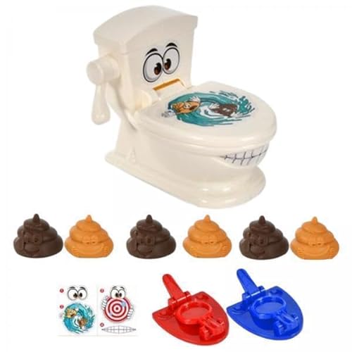 JISADER 5X Poop Spiel, Simuliertes Toilettenauswurf Poop Toilette, Herausspringendes Toilettenspielzeug, Toilettenspielzeug für Kinder, für Kindertrodders, von JISADER