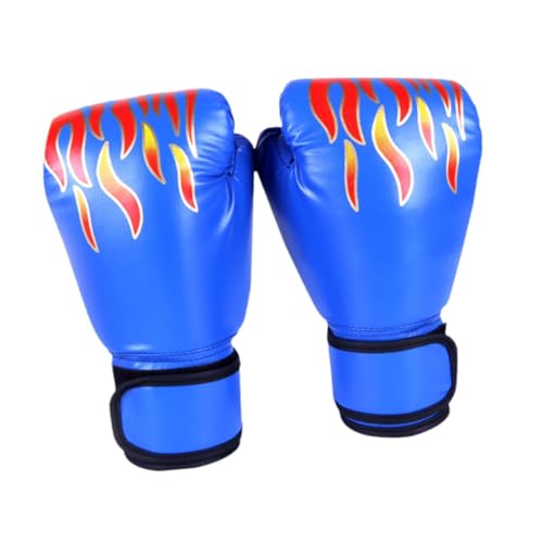 JISADER Boxhandschuhe Fäustlinge Boxausrüstung für Die Muay Thai in Der Praxis von Muay Thai Gespielt Haben, Blau Erwachsene von JISADER