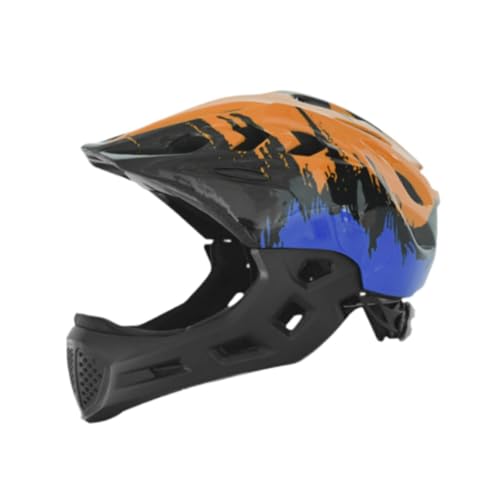 JISADER Kinderhelm für Rad Und Sportaktivitäten, Orange Blau von JISADER