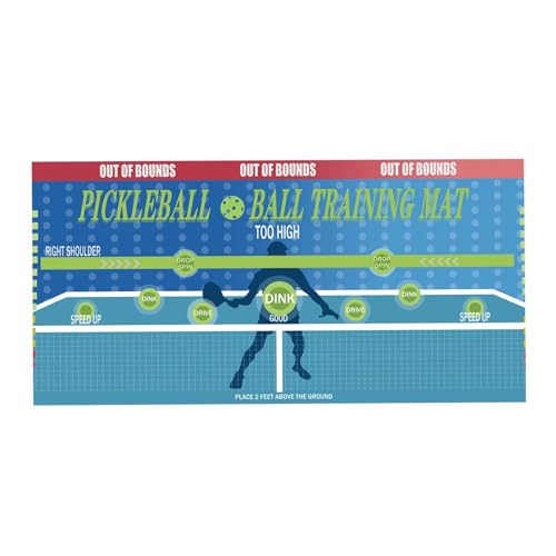 JISADER Pickleball Pad Pickleball-Trainingspostermatte Verbessern Sie Ihr Pickleball-Spiel Pickleball-Übungspad für den Hof-Fitnessraum von JISADER