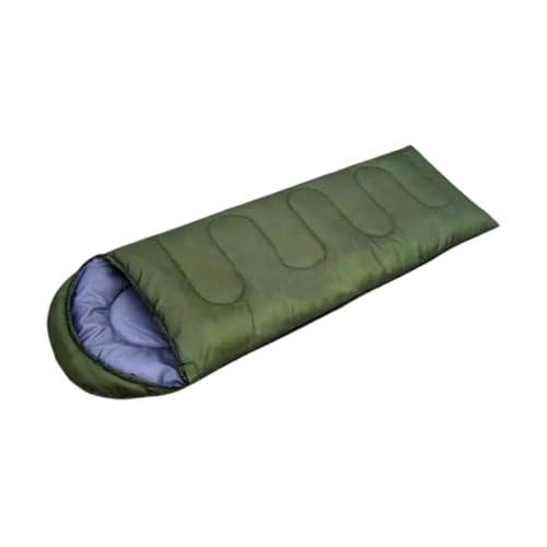 JISADER Schlafsack für Erwachsene, Ideal für Kalte Nächte, Geeignet für Camping Und Outdoor Aktivitäten, GrÜn, 0.7 Kg von JISADER