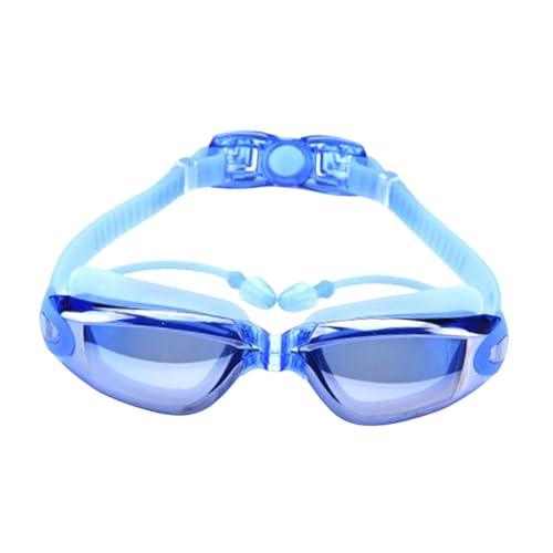 JISADER Schwimmbrille, Schwimmbrille für Erwachsene, Antibeschlag-Wasserschutzbrille, Schwimmbrille, Taucherbrille, für Wassersport, Tauchen, Blau von JISADER