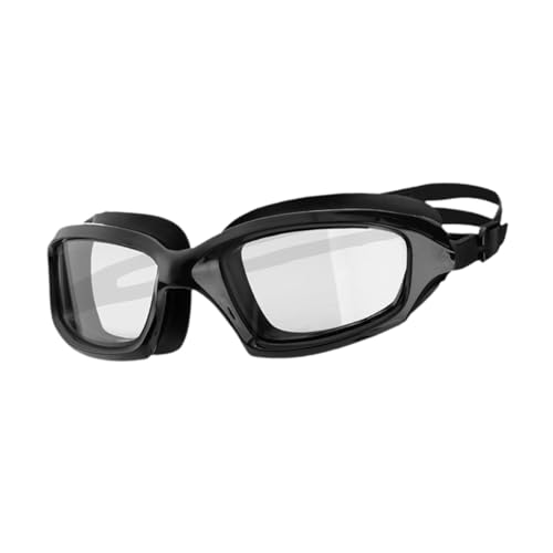 JISADER Schwimmbrille, klare Sicht, leicht, kein Auslaufen, für Männer und Frauen, Schwarz von JISADER