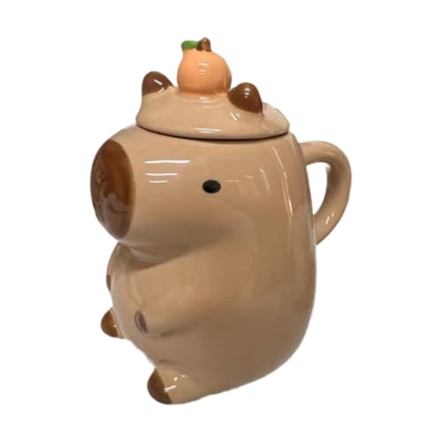 JISADER Süße Capybara Tasse Kaffeebecher Trinkbecher Milchbecher für Urlaub Schreibtisch Geschenke von JISADER