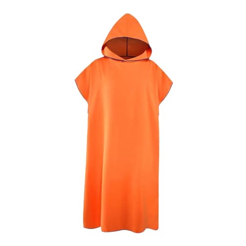 JISADER Surf-Poncho, Bademantel, Handtuch, Wechselbademantel, Schwimm-/Strandtuch, Pool-/Schwimmtuch, Bademantel mit Kapuze für Urlaub, Party, Outdoor, Orange JISADER Surf-Poncho, Bademantel, Handtuch, Wechselbademantel, Schwimm-/Strandtuch, Pool-/Schwimmtuch, Bademantel mit Kapuze für Urlaub, Party, Outdoor, Orange von JISADER