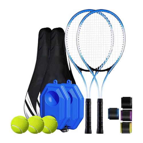 JISADER Tennis Train Ball Solo Training Tennis Rebounder Set Selbst Praxis für Kinder Erwachsene, E von JISADER