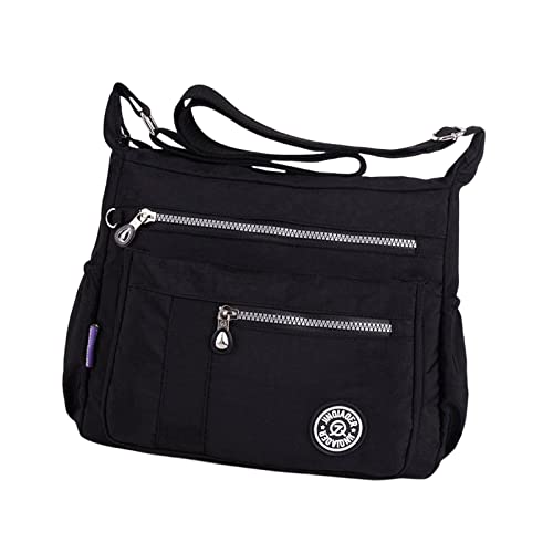 JISADER Umhängetasche für Umhängetasche Damen Handtasche Achseltasche Reißverschluss Einkaufstasche Geräumige Lässige Einkaufstasche für den, Schwarz JISADER Umhängetasche für Umhängetasche Damen Handtasche Achseltasche Reißverschluss Einkaufstasche Geräumige Lässige Einkaufstasche für den, Schwarz von JISADER