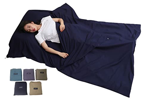 JITTY Hüttenschlafsack 210 x 115 cm,Schlafsack Inlett,Reiseschlafsack dünn leicht & kompakt,für Business, Camping, Rucksackreisen, Wandern, Bergsteigen, Zuhause, Hostels, Zug (Navy) JITTY Hüttenschlafsack 210 x 115 cm,Schlafsack Inlett,Reiseschlafsack dünn leicht & kompakt,für Business, Camping, Rucksackreisen, Wandern, Bergsteigen, Zuhause, Hostels, Zug (Navy) von JITTY