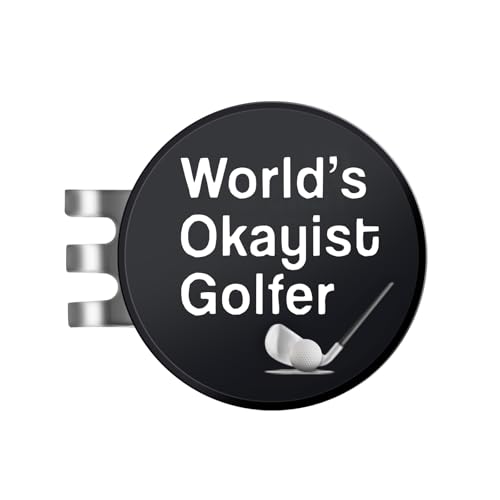 JIUYIBC Golfball-Marker-Hut-Clip, lustiges Golfzubehör, Golfgeschenke für Herren, 25 mm von JIUYIBC