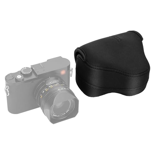 JJC Neopren Kameratasche für Leica Q3, Q2, Q, EOS R7 R10 mit RF-S 18-45mm f/4.5-6.3 is STM oder RF-S 10-18mm F4.5-6.3 is STM Objektiv, Kameras bis 130 x 75 x 100mm (Schwarz) JJC Neopren Kameratasche für Leica Q3, Q2, Q, EOS R7 R10 mit RF-S 18-45mm f/4.5-6.3 is STM oder RF-S 10-18mm F4.5-6.3 is STM Objektiv, Kameras bis 130 x 75 x 100mm (Schwarz) von JJC