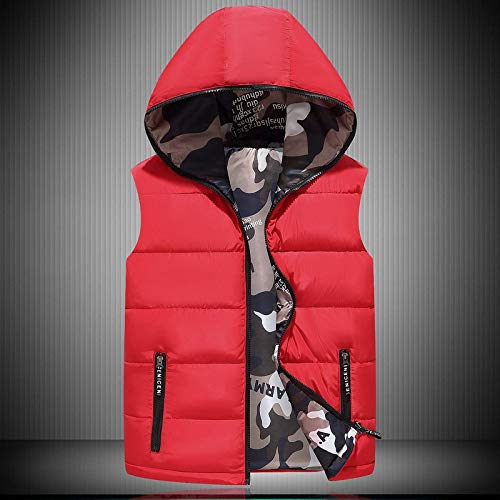 JKFDH Herren Steppweste,Winter-Baumwoll-Körperwärmer Neuheit Klassisch Rot Herren Steppweste Mit Kapuze Ärmellose Warme Übergangsjacke Outdoor-Softshell-Jacken Für Den Sport,XL JKFDH Herren Steppweste,Winter-Baumwoll-Körperwärmer Neuheit Klassisch Rot Herren Steppweste Mit Kapuze Ärmellose Warme Übergangsjacke Outdoor-Softshell-Jacken Für Den Sport,XL von JKFDH