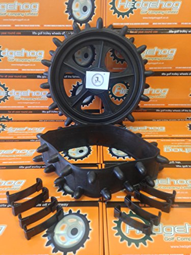 Igel-Radschutzbezüge für Golf-Trolley im Winter, passend für 22,9 – 25,4 cm-Reifen Igel-Radschutzbezüge für Golf-Trolley im Winter, passend für 22,9 – 25,4 cm-Reifen von JL Golf