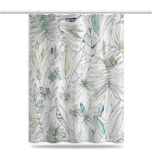 JMCYAG Shower Curtain Badezimmer Vorhang Tierdusche Vorhang Prairie Hochland Kuhdruck wasserdichtes Stoff Badezimmer Dekoration Haken Badevorhänge (80 cm*180 von JMCYAG