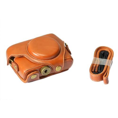 JMORCO Fototasche Pu. Ledertasche mit Schraube Buttom Case Strap-Schultertasche(Color:Borwn) von JMORCO