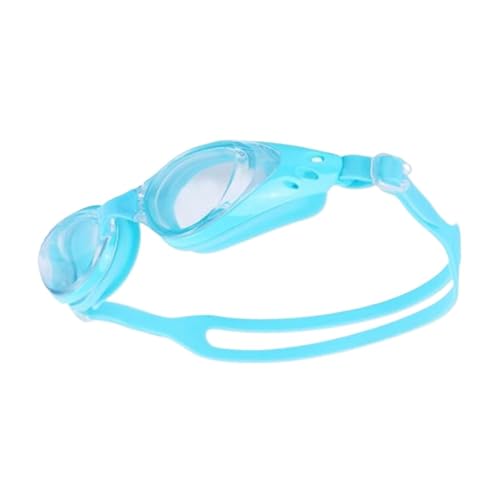 Schwimmbrille Professionelle Schwimmbrille Anti-Fog UV Einstellbare Beschichtung Männer Frauen Wasserdichte Silikon Tauchen Pool Brille Erwachsene Brillen ( Color : Clear blue , Size : Adjustable ) von JMORCO