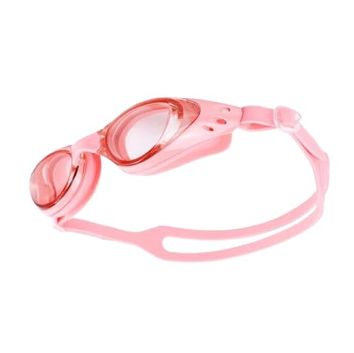 Schwimmbrille Professionelle Schwimmbrille Anti-Fog UV Einstellbare Beschichtung Männer Frauen Wasserdichte Silikon Tauchen Pool Brille Erwachsene Brillen ( Color : Clear pink , Size : Adjustable ) von JMORCO