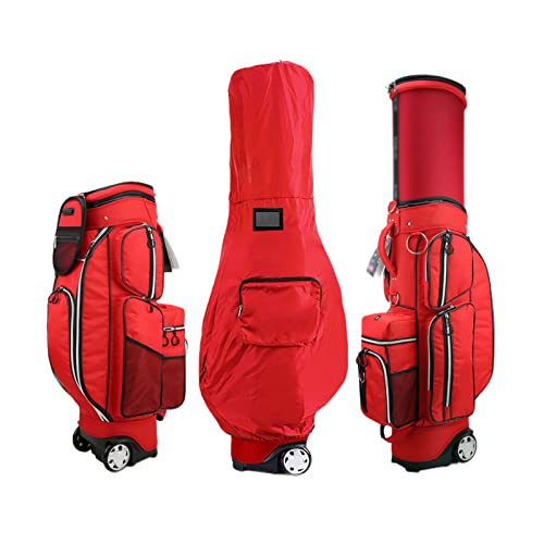 Golftasche, leichte, organisierte Golftasche mit Regenschutz und separater Thermostattasche zur einfachen Aufbewahrung (Red) von JMOZHCD