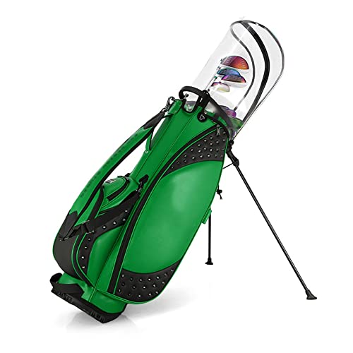 Golftaschen für Damen und Herren, tragbare Golftasche mit 5-Wege-Fach, durchsichtiger Ballkappe, leicht zu reinigen (Green) von JMOZHCD