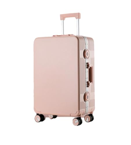 JMOZHCD Handgepäck-Rollgepäck, Damen-Passwort-Reisekoffer mit leisen Rollen, Trolley-Gepäcktasche (Pnnrk 26 inch) von JMOZHCD
