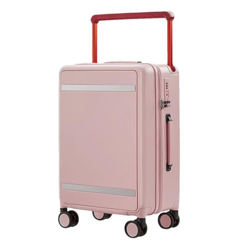 JMOZHCD Reisekoffer, Freizeit-Trolleykoffer, stilvolle und einfache Koffer, große Kabinenkoffer, erweiterbare Hartschalenkoffer (Pnnrk(zipper Style) 20) von JMOZHCD