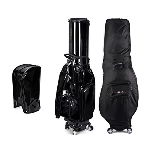 Professionelle Golftasche mit 4 Rädern, hochwertige Golf-Cart-Tasche, tragbare Golf-Rack-Tasche für Damen und Herren (B) von JMOZHCD
