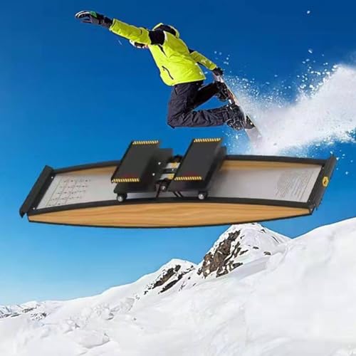 Ski-Fitnessgerät, simuliertes Skigerät für den Innenbereich, windbeständiger Taillentrainings-Skisimulator, Ganzkörper-Aerobic-Trainingsgerät von JMOZHCD