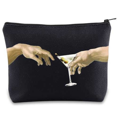 JNIAP Dirty Martini Make-up-Tasche Dirty Martini Gifts The Creation Of Martini Cocktail Gifts Dirty Martini Zipper Pouch, Zweihand-MB, Passform: von JNIAP