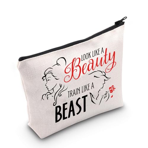JNIAP Kosmetiktasche, inspiriert von Beauty Beast, Look Like a Beauty Run Like a Beast, Sieht aus wie eine Kosmetiktasche von JNIAP