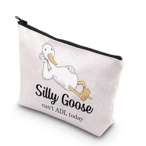 JNIAP Make-up-Tasche für Ergotherapeuten, Ergotherapie, Geschenk, OTA Geschenk, Silly Goose Can't ADL Today, Reißverschluss-Tasche, Silly Goose mb, Passform: von JNIAP