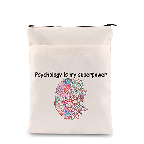 Psychologie-Buchhülle für Psychologie-Liebhaber, Geschenk für Psychologie, Psychologie ist meine Superpower, Buchtasche, Zukunftspsychologen, Therapeuten, Geschenke (Superpower-Buchhülle) von JNIAP